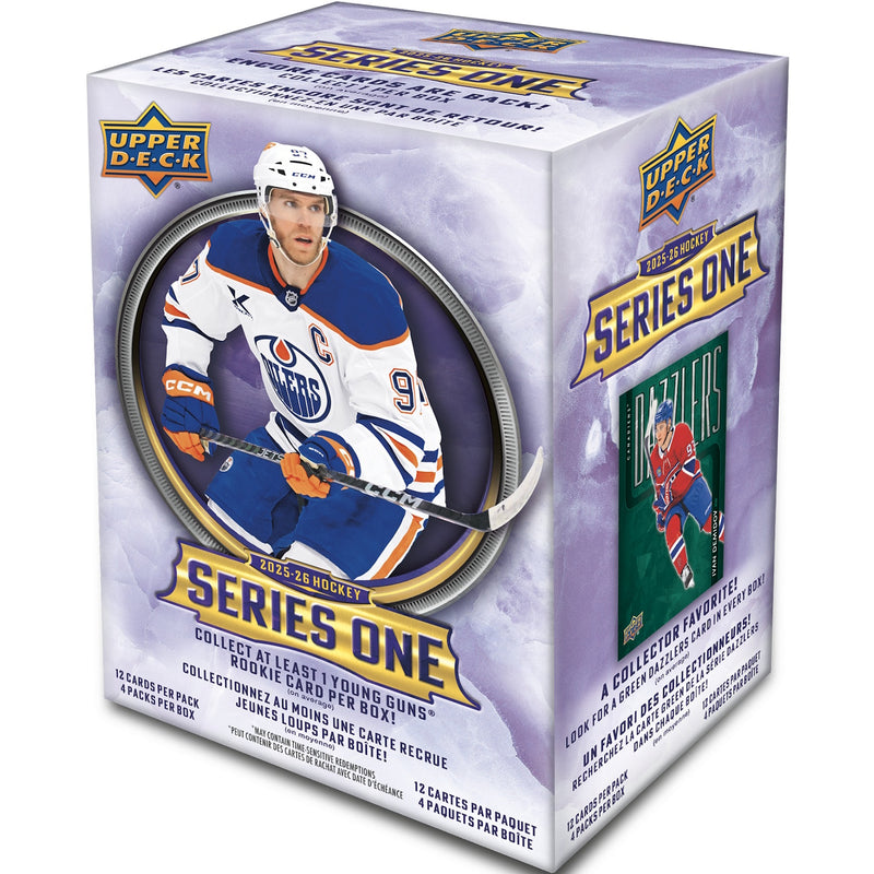 Upper Deck 2025-26 Series 1 Hockey Blaster Box - 4 Packs