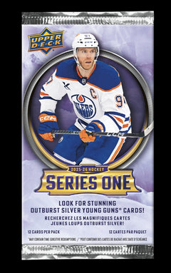 Upper Deck 2025-26 Series 1 Hockey Collector's Tin - 8 Packs + Exclusive Dazzler Bonus Pack
