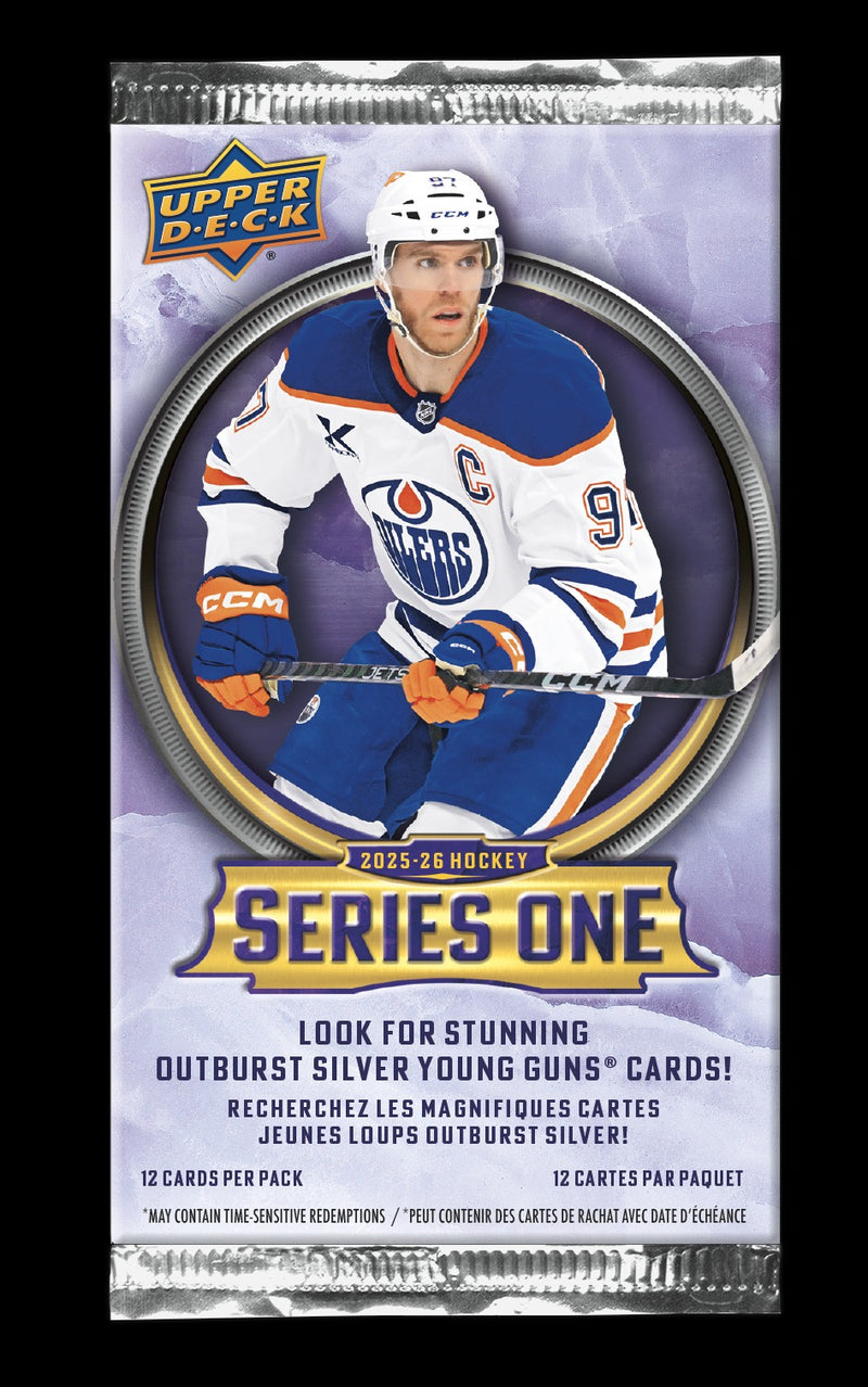 Upper Deck 2025-26 Series 1 Hockey Binder - Starter Kit - 1 Pack + Exclusive Sophomore Sensation Card