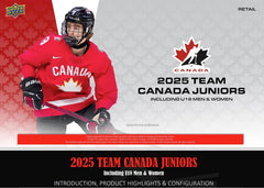 Upper Deck: 2025 Team Canada Juniors Hockey Blaster Box (6 packs) Sports Cards Upper Deck