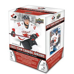 Upper Deck: 2025 Team Canada Juniors Hockey Blaster Box (6 packs) Sports Cards Upper Deck