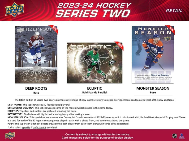 Upper Deck: 2023 - 2024 Series 2 Hockey Blaster Pack - 4 Packs Card Game Upper Deck   