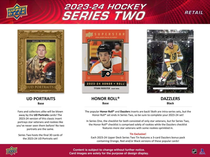 Upper Deck: 2023 - 2024 Series 2 Hockey Blaster Pack - 4 Packs Card Game Upper Deck   