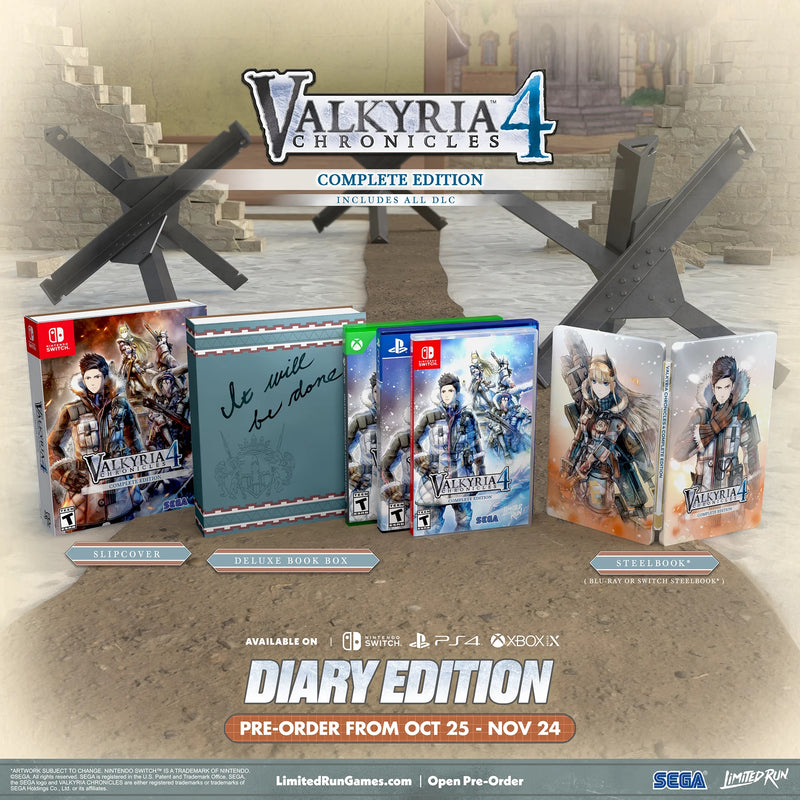 Valkyria Chronicles 4 Complete Edition Diary Edition [Xbox One] Xbox One Video Game Limited Run Games