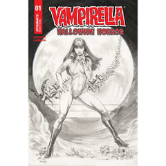 Vampirella Halloween Horror: #1 [Buzz CVR R Line Art Foil - 1:7] 2025 Comics Dynamite Entertainment