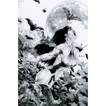 Vampirella: #3 [Jay Anacleto CVR Q Black & White Virgin - 1:15] 2025 Comics Dynamite Entertainment