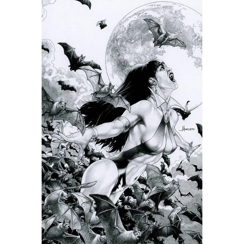 Vampirella: #3 [Jay Anacleto CVR Q Black & White Virgin - 1:15] 2025 Comics Dynamite Entertainment