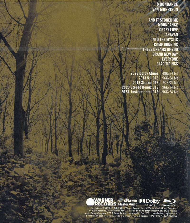 Van Morrison: MoonDance [Blu-Ray] Blu-Ray Movie Warner Brothers