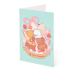 Milk Mocha Bear: Valentine's Day Card - My Sweet Valentine Greeting & Note Cards Milk Mocha Bear