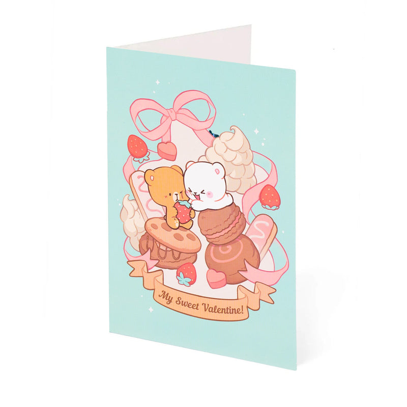 Milk Mocha Bear: Valentine's Day Card - My Sweet Valentine Greeting & Note Cards Milk Mocha Bear
