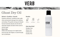 VERB: Ghost Dry Oil - 250ml [Beauty] Hair Care VERB   