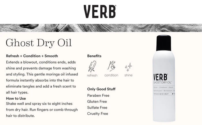 VERB: Ghost Dry Oil - 250ml [Beauty] Hair Care VERB   