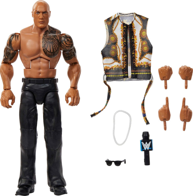 WWE Elite Collection: The Rock Action Figure - Series #115 Toys & Games Mattel