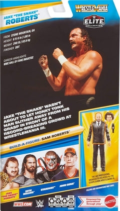 WWE Elite Collection: Wrestle Mania - Jake The Snake Roberts - BAF Sam Roberts Toys & Games Mattel