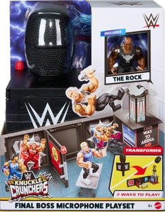 WWE Knuckle Crunchers: Final Boss Microphone Playset Toys & Games Mattel