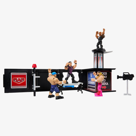 WWE Mattel Knuckle Crunchers: 2-in-1 Final Boss Microphone & Playset & The Rock Toys & Games Mattel