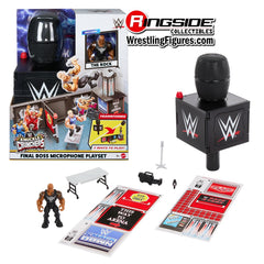 WWE Knuckle Crunchers: Final Boss Microphone Playset Toys & Games Mattel