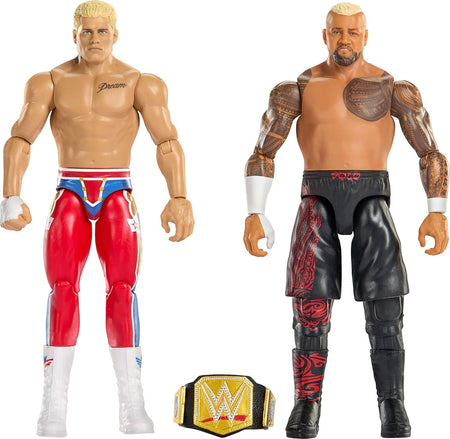 WWE Main Event Series: Cody Rhodes vs Solo Sikoa - 2 Figure Pack Toys & Games Mattel