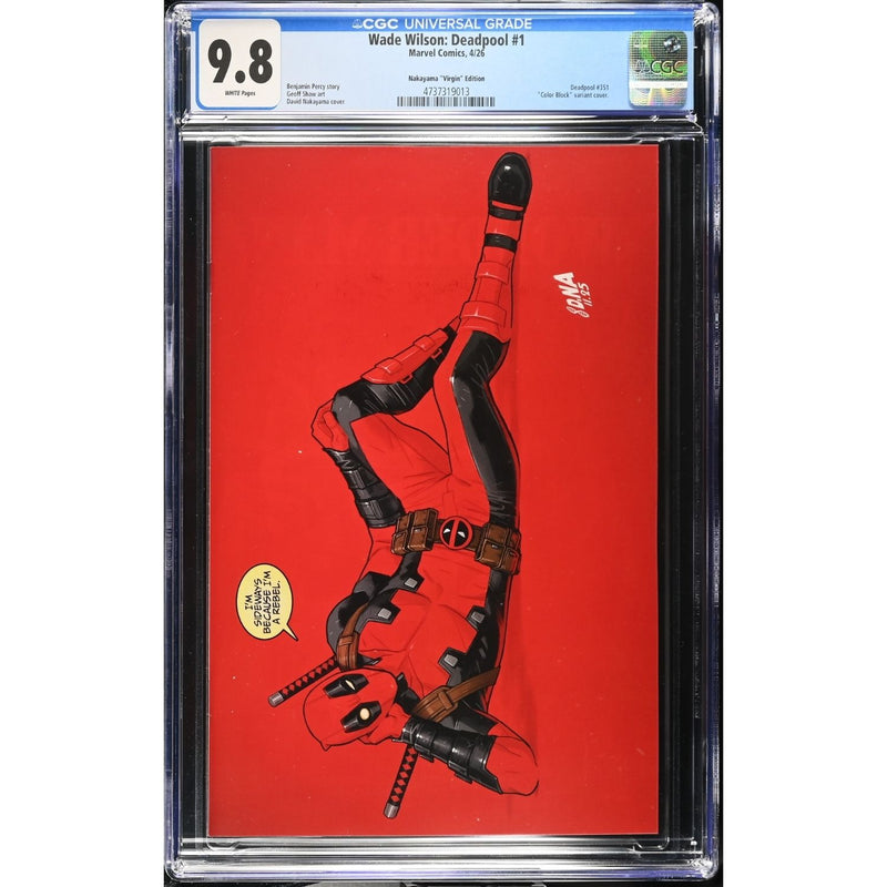 Wade Wilson Deadpool: #1 [David Nakayama CGC 9.8 CVR J Virgin - 1:50] 2026