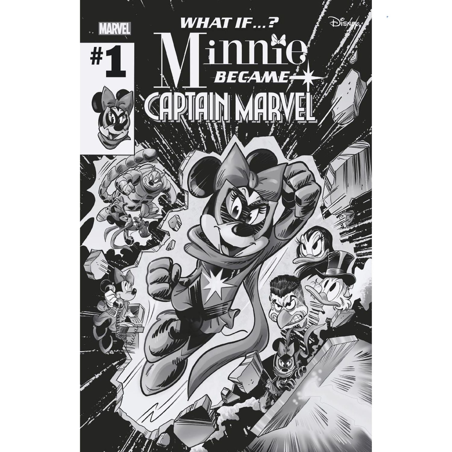 What If? Minnie Became Captain Marvel: #1 [Perissonotto CVR G - 1:100] 2024 Comics Marvel Comics