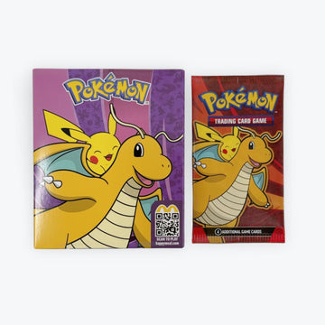 Pokemon x McDonald's Happy Meal Toy 2025 - Pikachu and Dragonite Sticker Activity Sheet and Booster Pack