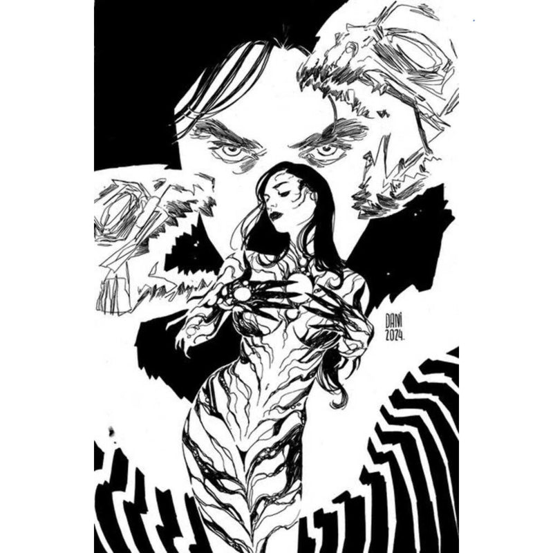 Witchblade: #12 [Dani CVR E Black and White Virgin - 1:25] 2025 Comics Image Comics