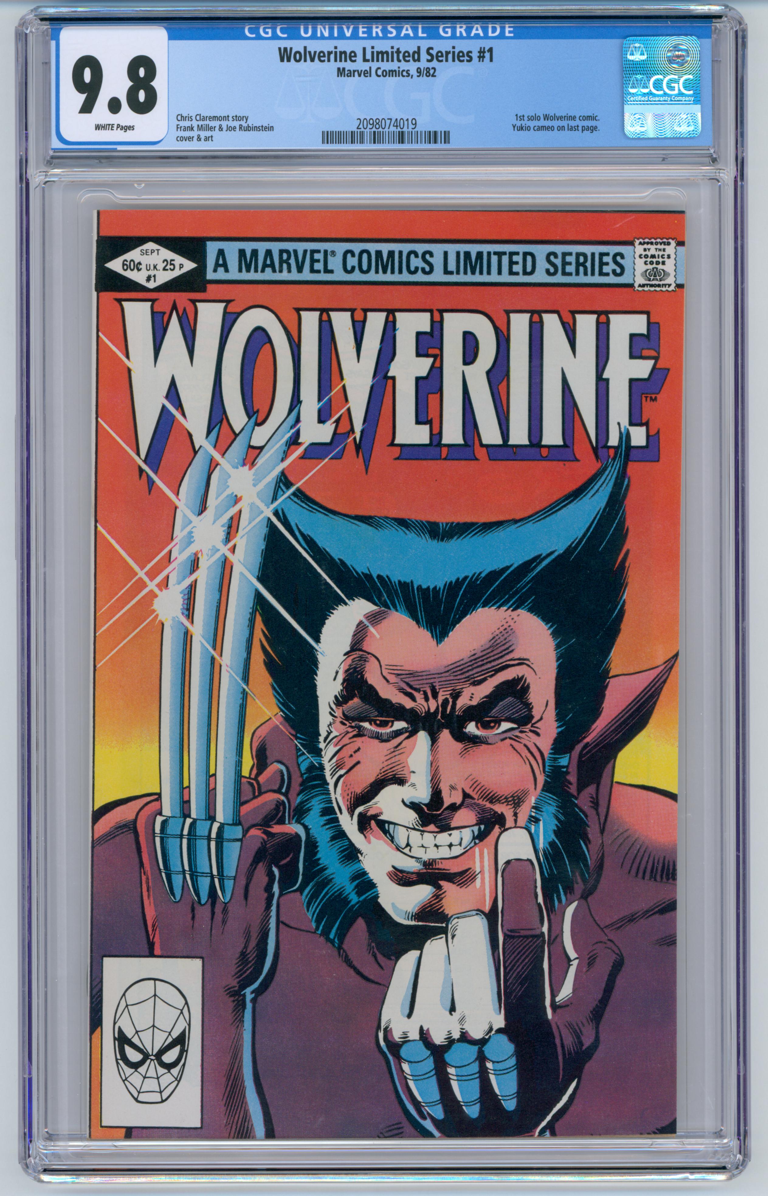 Wolverine Limited Series: #1 [CGC 9.8 Frank Miller CVR] 1982 Comics Marvel Comics