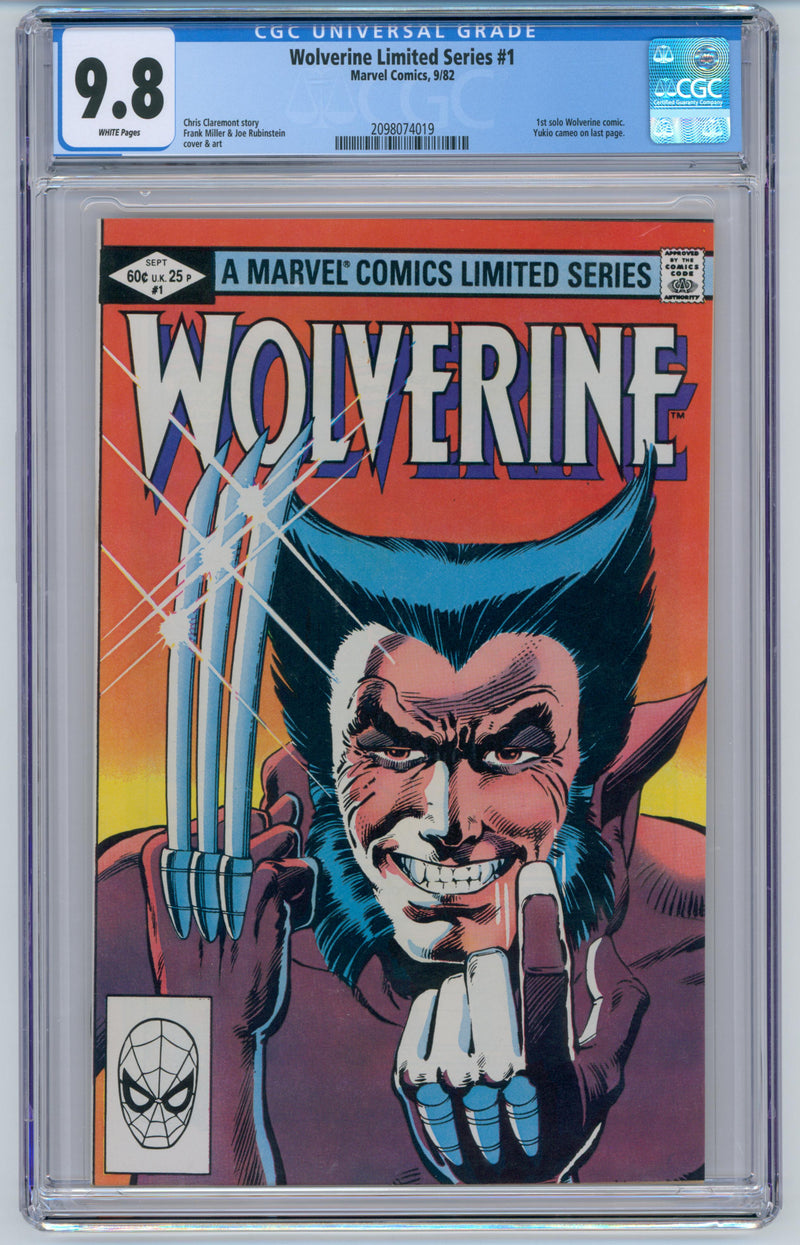 Wolverine Limited Series: #1 [CGC 9.8 Frank Miller CVR] 1982 Comics Marvel Comics