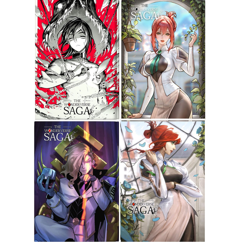 Wonderverse Saga #1: Hardcover Collector's Editions - All 4 Books Manga The Art of Rachta Lin