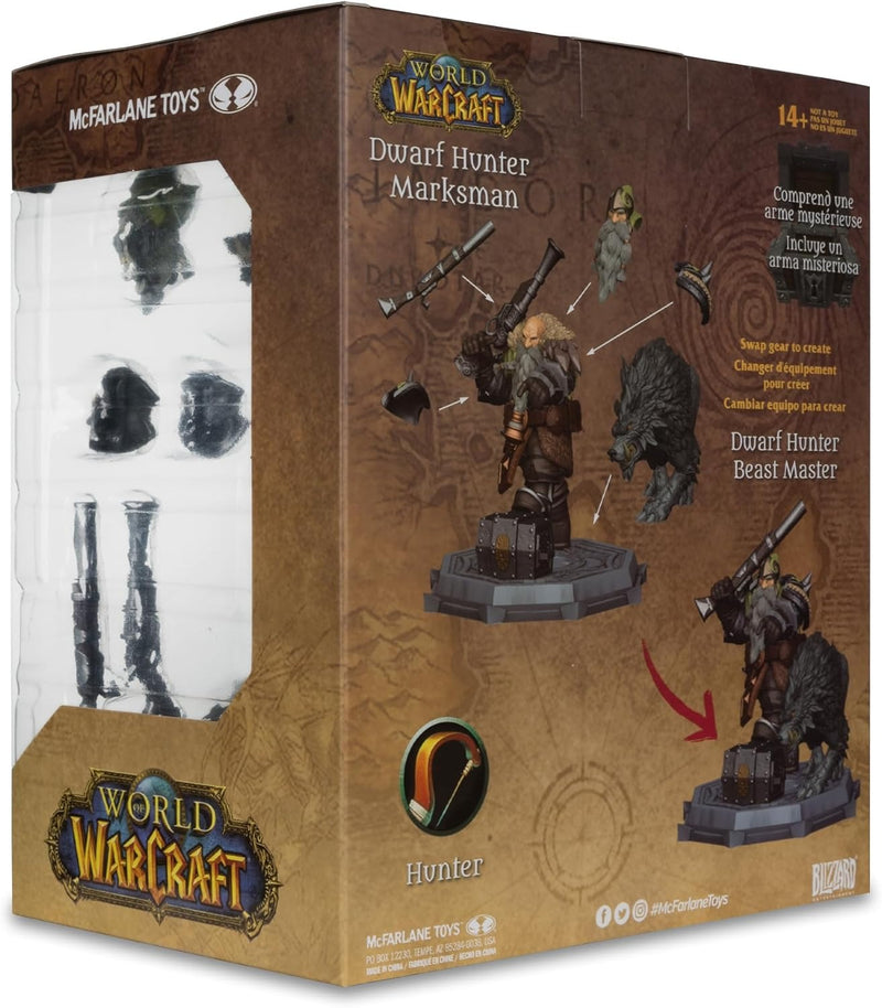 World of Warcraft: Dwarf Hunter Beast Master/Marksman (1:12 Scale) Toys & Games McFarlane Toys