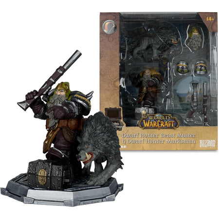 World of Warcraft: Dwarf Hunter Beast Master/Marksman (1:12 Scale) Toys & Games McFarlane Toys