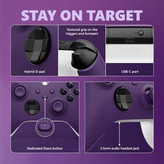 Xbox Wireless Controller - Astral Purple [Xbox One & Xbox Series X Accessory] Xbox Series X Accessories Microsoft