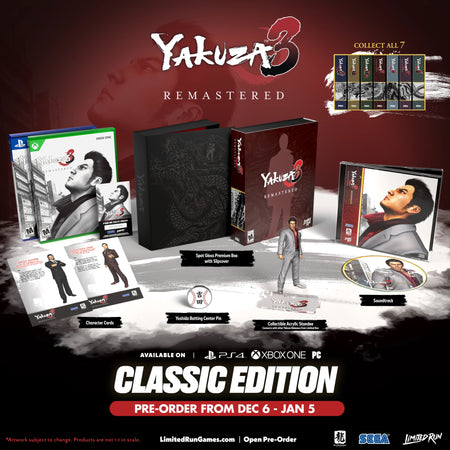 Yakuza 3 Remastered Classic Edition - Limited Run #576 [PlayStation 4] PlayStation 4 Video Game Limited Run Games