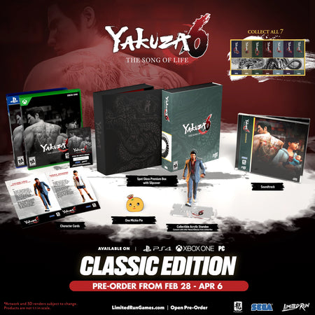 Yakuza 6: The Song of Life Classic Edition - Limited Run #045 [Xbox One] Xbox One Video Game Limited Run Games
