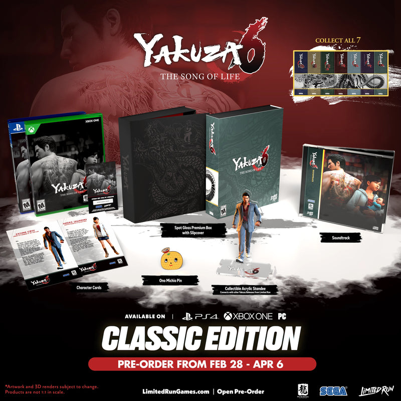 Yakuza 6: The Song of Life Classic Edition - Limited Run #045 [Xbox One] Xbox ONE Collector Limited Run Games