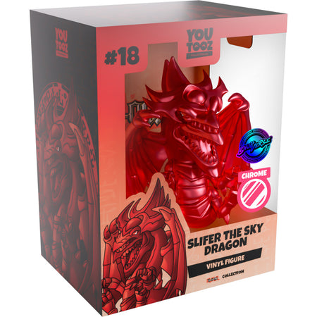 Youtooz x Shopville Exclusive: Yu-Gi-Oh! Collection [Chrome Slifer The Sky Dragon] Limited Edition Vinyl Figure Toys & Games Youtooz