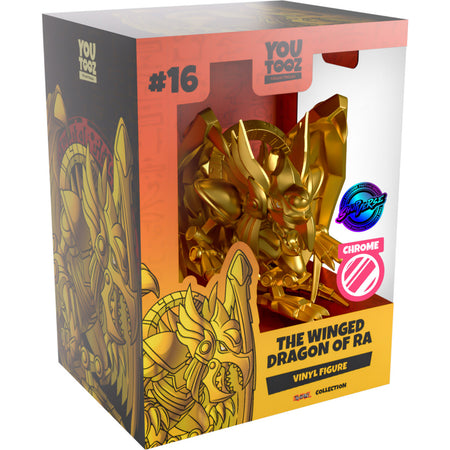 Youtooz x Shopville Exclusive: Yu-Gi-Oh! Collection [Chrome Winged Dragon of Ra] Limited Edition Vinyl Figure Toys & Games Youtooz