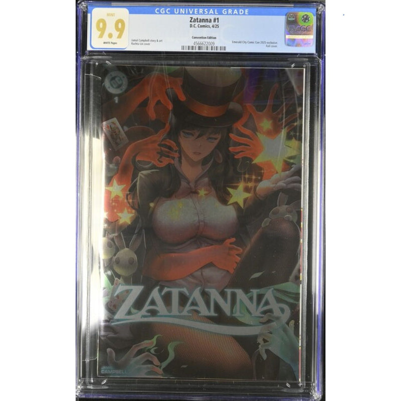 Zatanna: #1 [Rachta Lin CGC 9.9 Emerald City Con Foil] 2025 Comics DC Comics