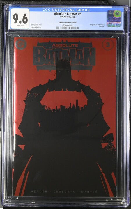 Absolute Batman: #3 Lee Garbett MegaCon Foil [CGC 9.6] 2024 Comics DC Comics