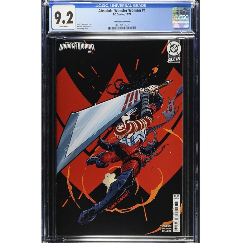 Absolute Wonder Woman: #1 [Wes Craig CGC 9.2 CVR B] 2024