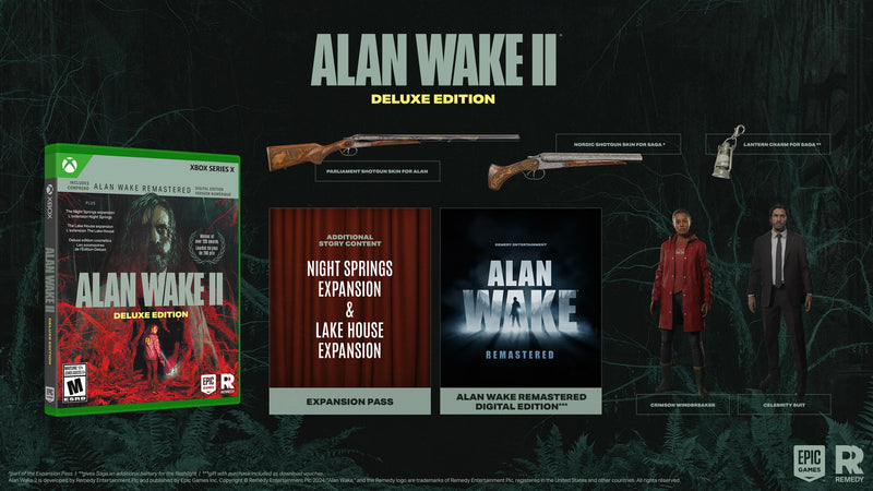 Alan Wake 2 - Deluxe Edition [Xbox Series X] Xbox Series X Video Game Epic Games   