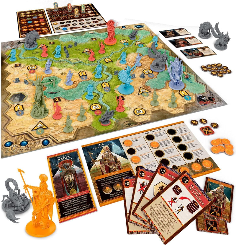 Ankh: Gods of Egypt [Board Game, 2 -5 Players] Board Game CMON   