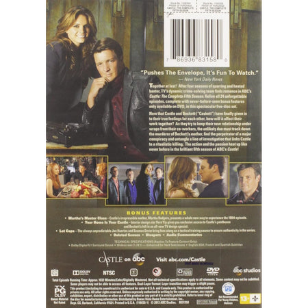 Castle: The Complete Fifth Season [DVD] DVD Box Set / Series ABC Studios   