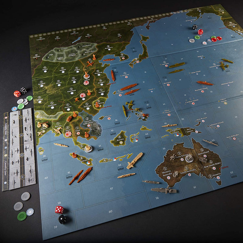 Axis & Allies Pacific 1940 - Second Edition [Board Game, 2-4 Players] Board Game Hasbro   