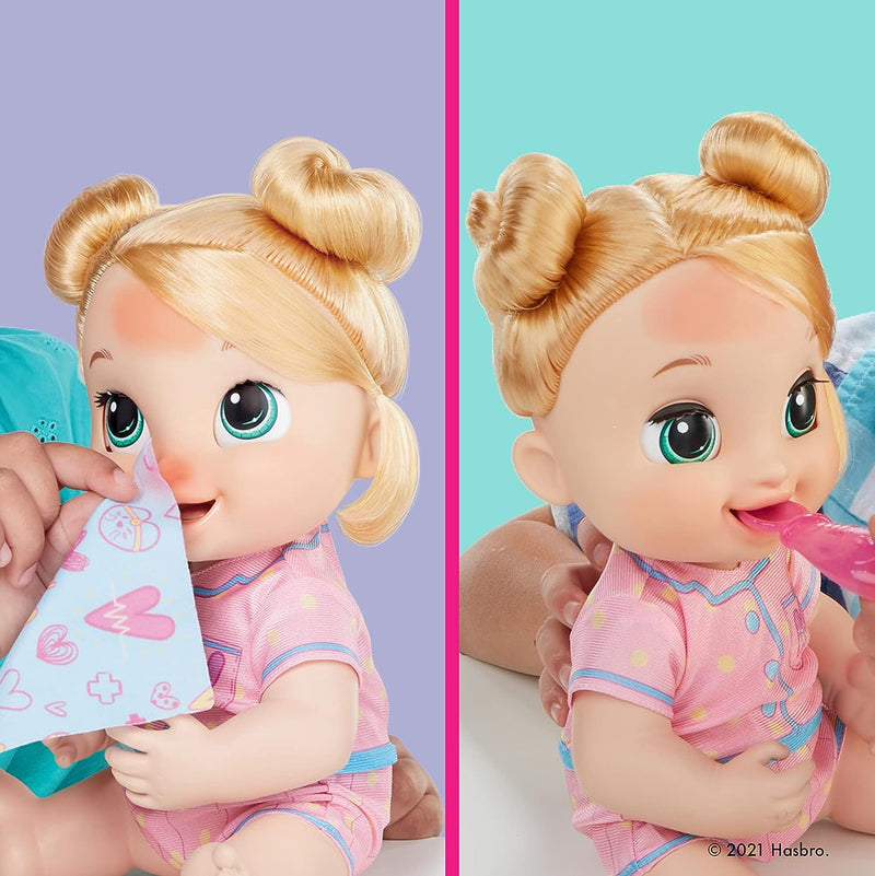 Baby Alive Lulu Achoo Doll - 12-Inch Interactive Doctor Play Toy - Blonde Hair [Toys, Ages 3+] Toys & Games Hasbro   