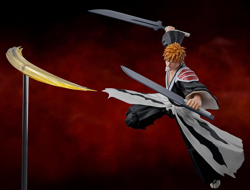 Bandai Tamashii Nations: Bleach Thousand-Year War Ichigo Kurosaki - Dual Zangetsu S.H.Figuarts Figure Toys & Games Bandai Namco   