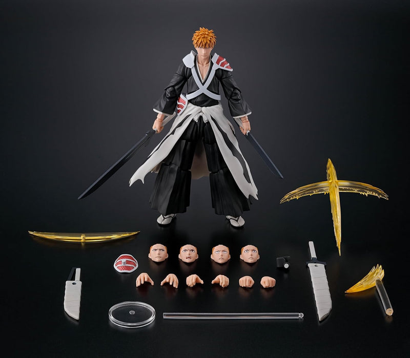 Bandai Tamashii Nations: Bleach Thousand-Year War Ichigo Kurosaki - Dual Zangetsu S.H.Figuarts Figure Toys & Games Bandai Namco   