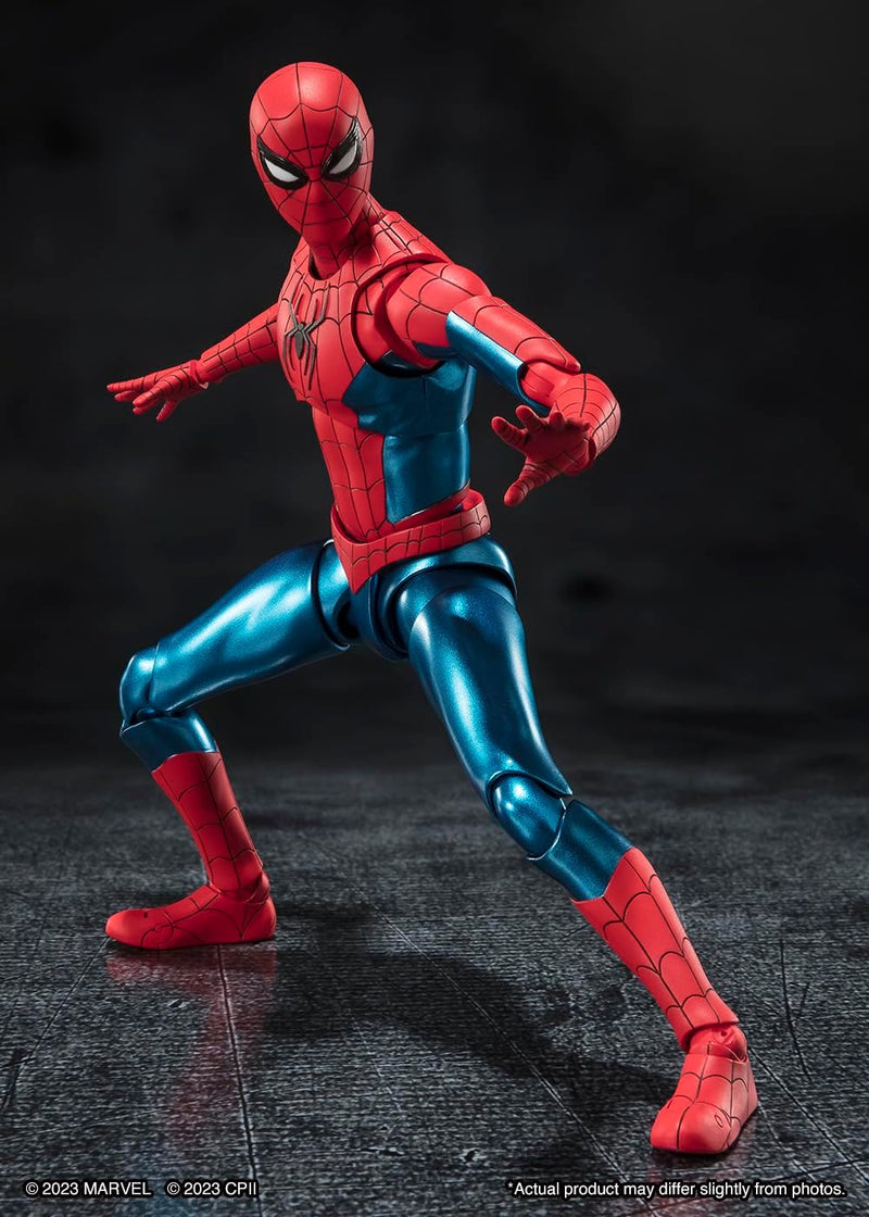 Tamashii Nations: Spider-Man No Way Home - New Red and Blue Suit S.H.Figuarts Toys & Games Bandai Namco   