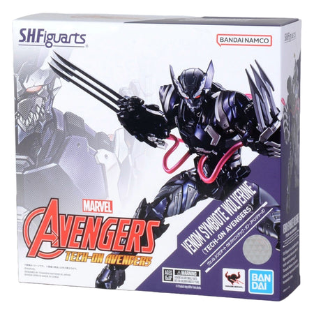 Bandai Tamashii Nations: Avengers: Tech On Venom Symbiote Wolverine - S.H Figuarts 6" Figure Toys & Games Bandai Namco   