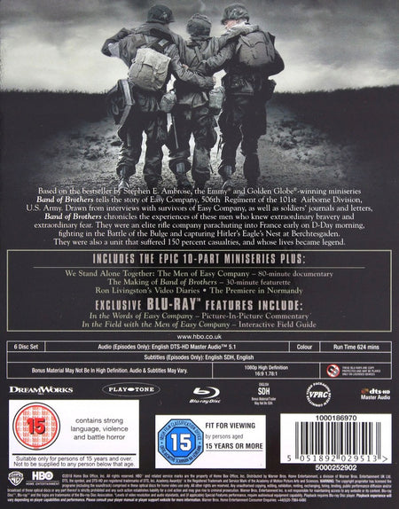 Band of Brothers: The Complete TV Miniseries [Blu-Ray Box Set] DVDs & Blu-Rays Sony   